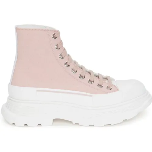 Rosa Tread Slick High-Top Sneakers , Damen, Größe: 40 EU - alexander mcqueen - Modalova