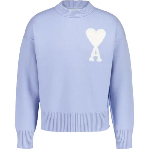 Iconic Logo Wool Sweater , female, Sizes: XL - Ami Paris - Modalova