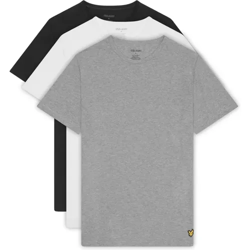 Basic 3er Pack T-shirt , Herren, Größe: S - Lyle & Scott - Modalova