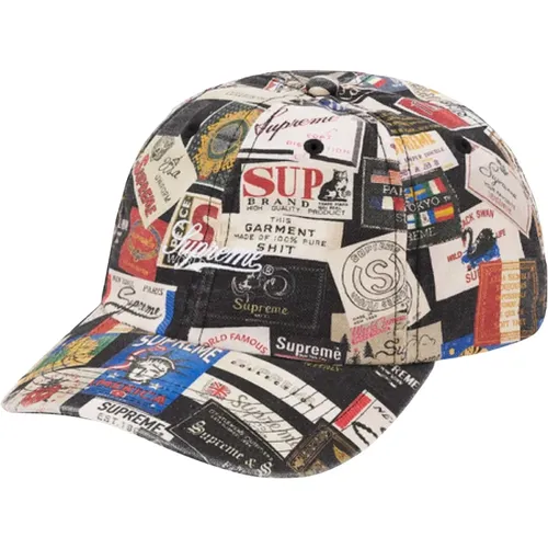 Colorful Label Design 6-Panel Cap , unisex, Sizes: ONE SIZE - Supreme - Modalova