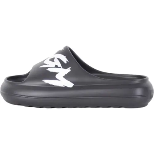 Rubber Sandals with Wavy Sole , female, Sizes: 7 UK, 3 UK - Msgm - Modalova