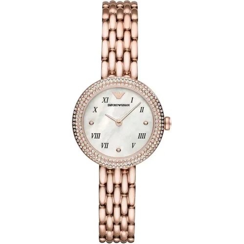 Roségold Damen Uhr Klassisch Elegant - Emporio Armani - Modalova