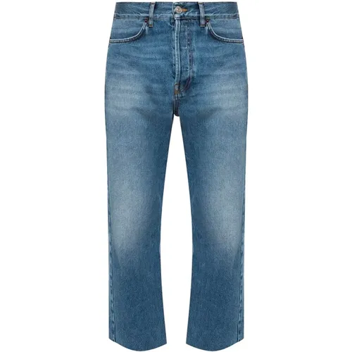 Cropped Cigarette Jeans , male, Sizes: W33 - Balenciaga - Modalova