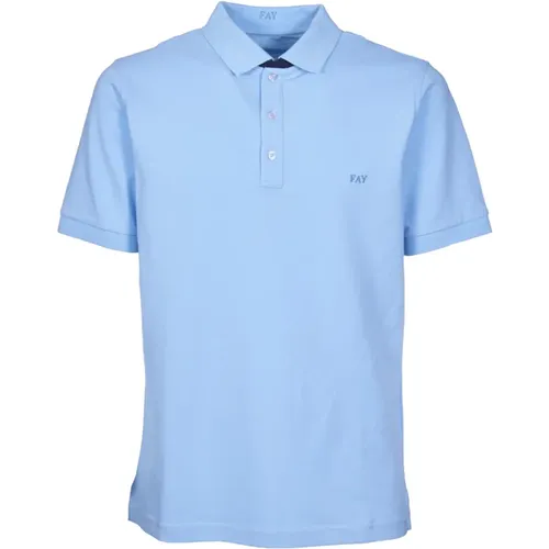 Polo Shirts , Herren, Größe: L - Fay - Modalova