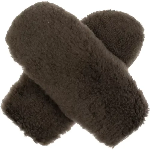 Fur gloves , female, Sizes: ONE SIZE - Yves Salomon - Modalova