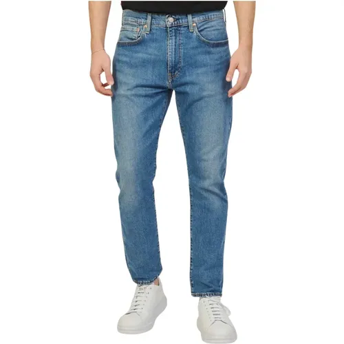 Levi's, Slim Fit Tapered Leg Blaue Jeans , Herren, Größe: W30 - Levis - Modalova