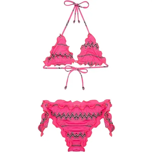 Triangle Bikini UND Verstellbarer Knotenslip Ethos - F**k - Modalova