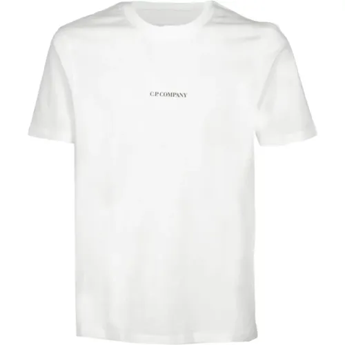 Kurzarm T-Shirt mit Distinktem Stil - C.P. Company - Modalova