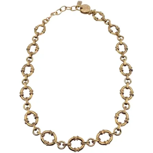 Pre-owned Metal necklaces , female, Sizes: ONE SIZE - Yves Saint Laurent Vintage - Modalova