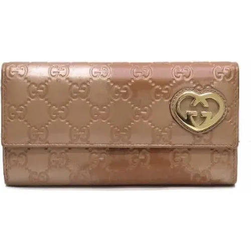 Pre-owned Leather wallets , female, Sizes: ONE SIZE - Gucci Vintage - Modalova