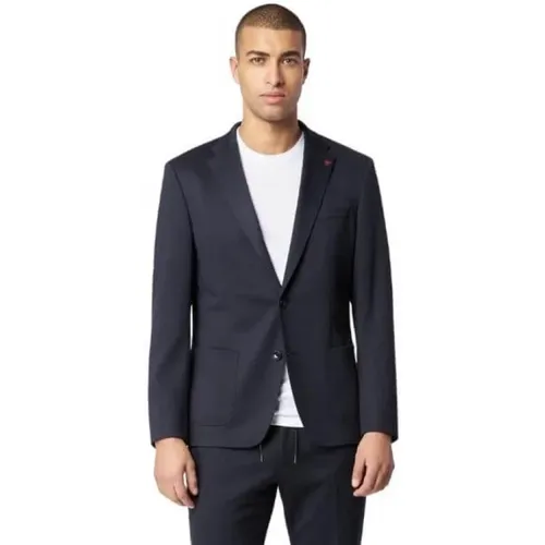 Blaue Reisejacke Slim Fit - ROY ROBSON - Modalova