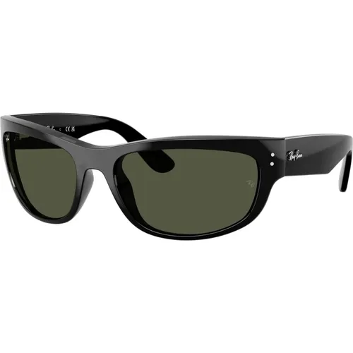 Mega Balorama Sonnenbrille Schwarz Grün , unisex, Größe: 63 MM - Ray-Ban - Modalova