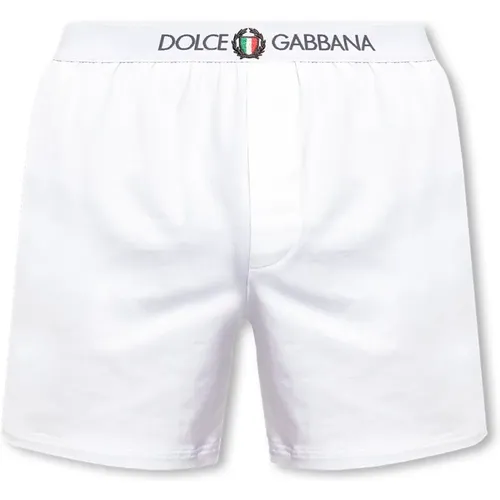 Boxers with logo , male, Sizes: L, S - Dolce & Gabbana - Modalova