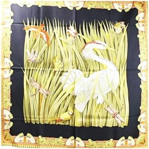 Pre-owned Silk scarves , female, Sizes: ONE SIZE - Salvatore Ferragamo Pre-owned - Modalova