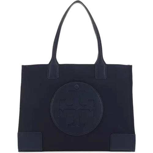 Stilvolle Navy Einkaufstasche - TORY BURCH - Modalova