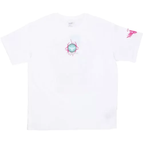 Miami Tee X Melo Mens T-shirt , male, Sizes: M - Puma - Modalova