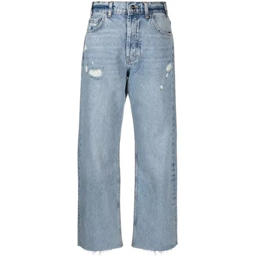Relaxed Straight High Waisted Jeans , female, Sizes: W29 - Anine Bing - Modalova