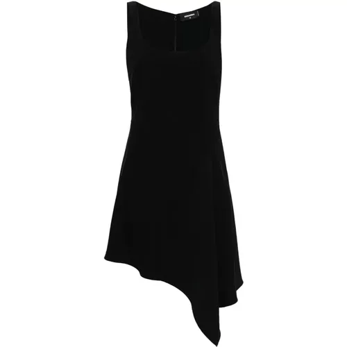 Sleeveless Crepe Dress , female, Sizes: XS, S - Dsquared2 - Modalova