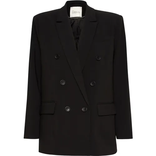 Classic Blazer with Shoulder Pads , female, Sizes: 2XL, S, XL, L, XS, M - My Essential Wardrobe - Modalova