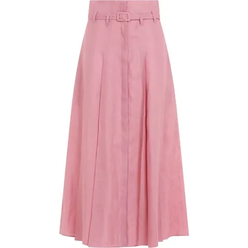RSQ Rose Quartz Dugald Midi Skirt , female, Sizes: S, M - Gabriela Hearst - Modalova