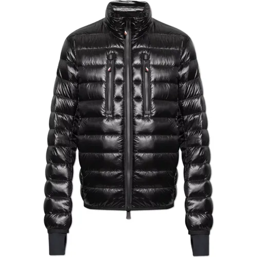 Down jacket with logo , male, Sizes: 2XL - Moncler - Modalova