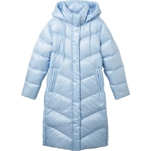 Puffer-Mantel mit Kapuze , Damen, Größe: M - Tom Tailor - Modalova