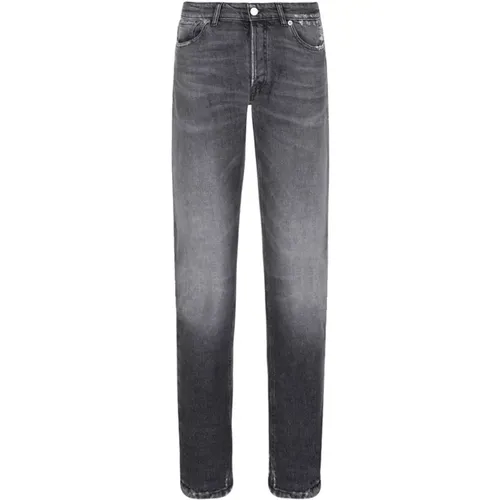 Klassische Graue Denim Jeans , Herren, Größe: W30 - PMDS - Modalova