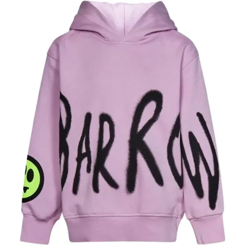 Rosa Hoodie mit Logo-Print BARROW - BARROW - Modalova