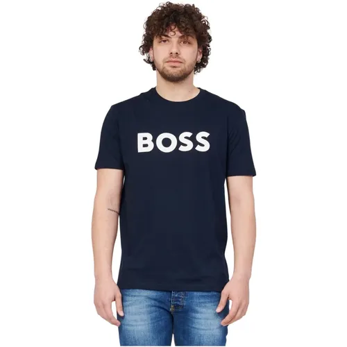 T-Shirts , Herren, Größe: L - Hugo Boss - Modalova