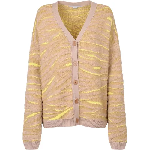 Animalier V-Neck Cardigan , female, Sizes: XS - Stella Mccartney - Modalova