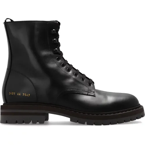 Leather combat boots , male, Sizes: 11 UK, 8 UK, 12 UK, 10 UK, 6 UK, 9 UK, 7 UK - Common Projects - Modalova