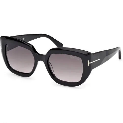 Stylische Sonnenbrille Ft1192 Saltzman 01B , Damen, Größe: 53 MM - Tom Ford - Modalova