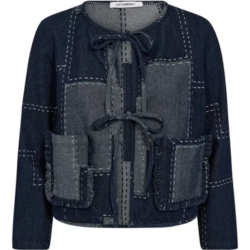 Stitchycc Denim Jacke Blau , Damen, Größe: XS - Co'Couture - Modalova