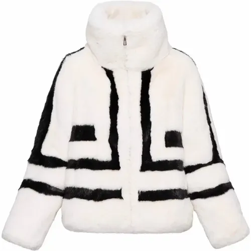 Sporty faux fur jacket , female, Sizes: M, L, S - Fortini - Modalova