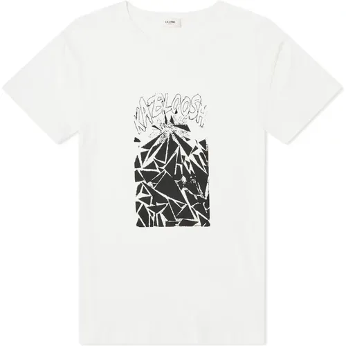 Cotton T-Shirt Ss22 , male, Sizes: S - Celine - Modalova