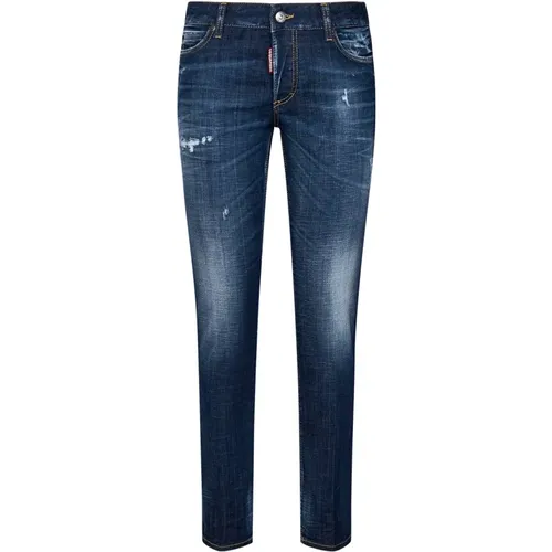 Blaue Skinny-Fit Jeans Aw24 - Dsquared2 - Modalova