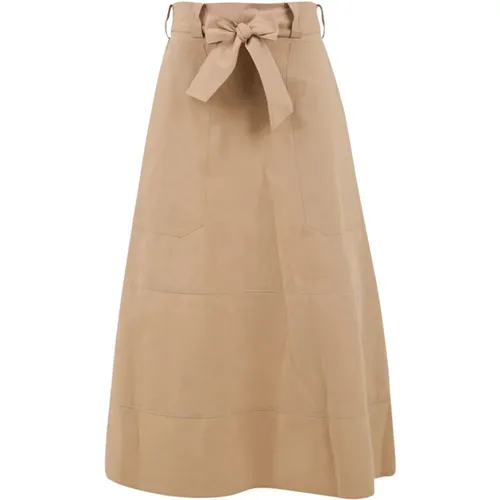Tulip Skirt Sand , female, Sizes: S, M, XS - Attic and Barn - Modalova