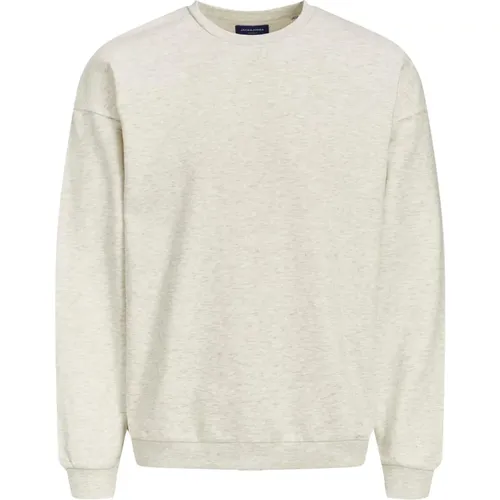 Basic Crew Neck Baumwoll-Sweatshirt , Herren, Größe: S - jack & jones - Modalova