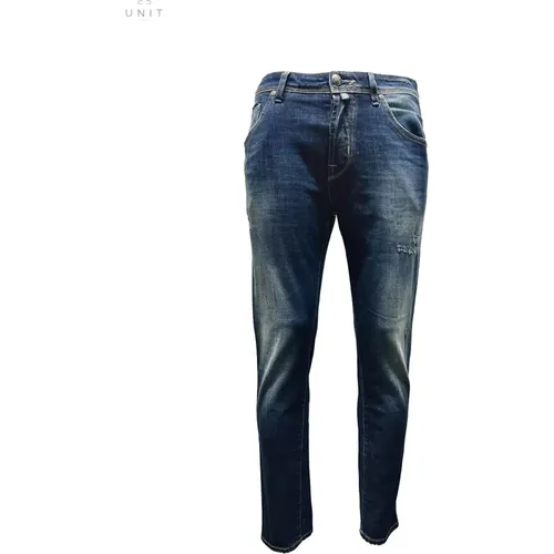 Vintage Dark Washed Slim-Fit Jeans , male, Sizes: W36 - Jacob Cohën - Modalova