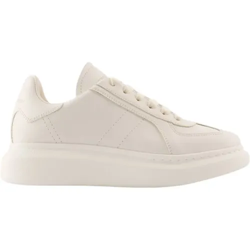 Weiße Leder Oversized Sneakers , Damen, Größe: 38 EU - alexander mcqueen - Modalova