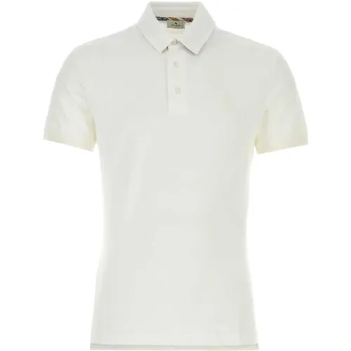 Weißes Piquet Polo Shirt , Herren, Größe: XL - ETRO - Modalova
