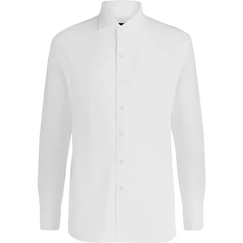 Regular Fit Baumwoll-Piqué Polo Shirt , Herren, Größe: M - Boggi Milano - Modalova