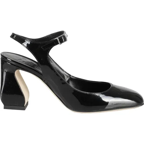 Stylish Patent Leather Shoes , female, Sizes: 3 UK - Sergio Rossi - Modalova