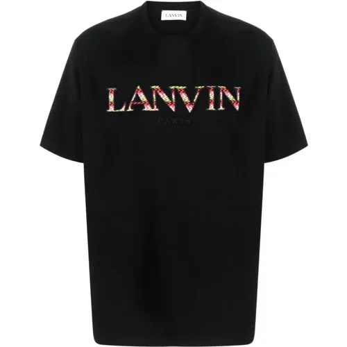 Schwarze T-Shirts und Polos , Herren, Größe: S - Lanvin - Modalova