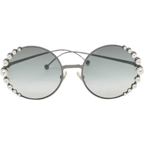 Pre-owned Metal sunglasses , female, Sizes: ONE SIZE - Fendi Vintage - Modalova