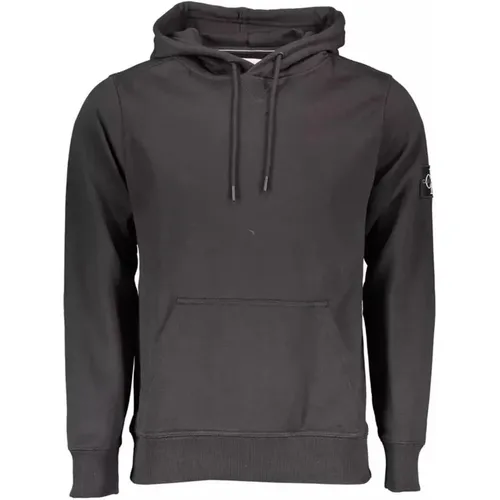 Cotton Hooded Sweatshirt with Central Pocket , male, Sizes: 2XL, L, S, XL - Calvin Klein - Modalova