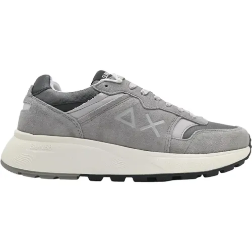 Casual Sneakers in Medium Grey , male, Sizes: 10 UK, 11 UK, 8 UK, 12 UK, 7 UK, 9 UK - Sun68 - Modalova