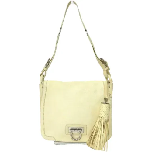 Pre-owned Leather shoulder-bags , female, Sizes: ONE SIZE - Salvatore Ferragamo Pre-owned - Modalova