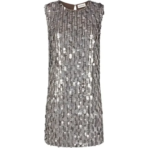 Sequin Sleeveless Dress , female, Sizes: M, L - P.a.r.o.s.h. - Modalova