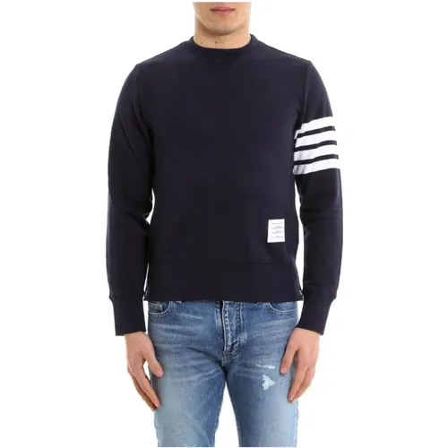 Crew-neck Sweatshirt with Buttons , male, Sizes: XL, L, S - Thom Browne - Modalova